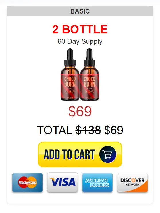 ChocoBurn supplement 1 bottle package for hearing and brain support