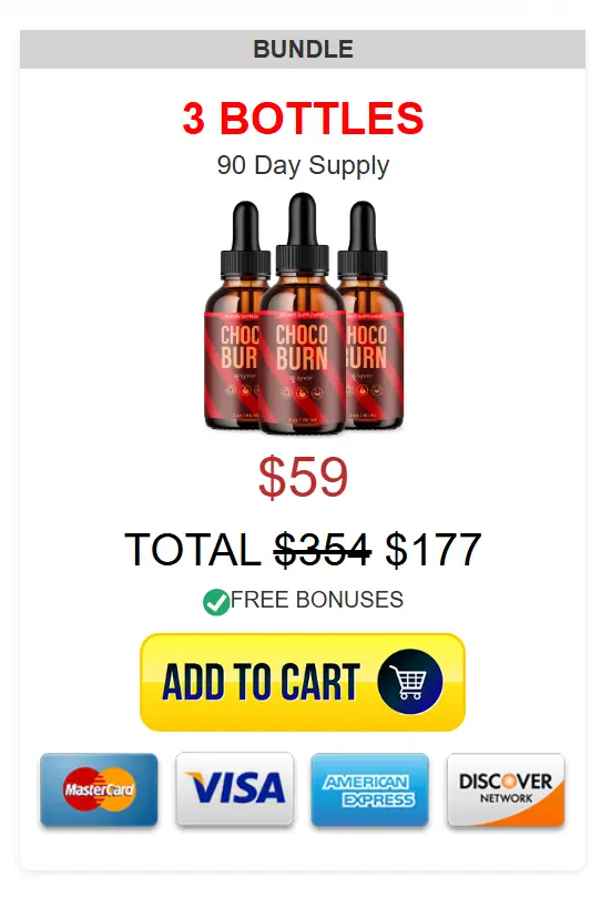 ChocoBurn supplement 3 bottle combo pack